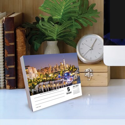 2027 Willow Creek Beautiful USA 6.2" x 5.4" Daily Day-to-Day Calendar, Assorted Colors (63200)
