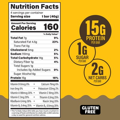 FULFIL Chocolate Hazelnut Flavor Vitamin & Protein Standard Bar, 5.62 oz., 6/Pack (220-02912)