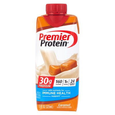 Premier Protein Caramel Protein  Shake, 11 oz.,15/Pack (220-02616)