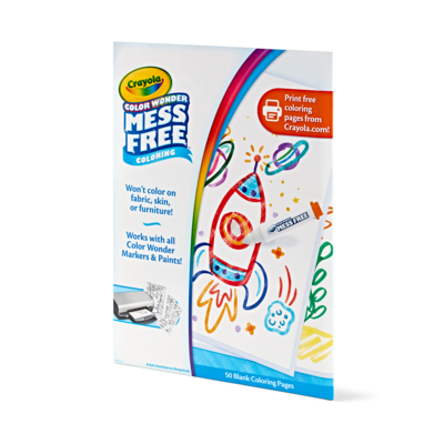 Crayola Color Wonder Blank Coloring Book, 50 Pages (75-2840)