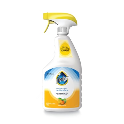 Pledge pH-Balanced Everyday Clean Multisurface Cleaner, Clean Citrus Scent, 25 oz. Trigger Spray Bot