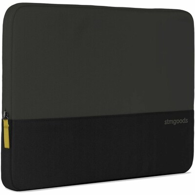 STM Goods Origin 14" Polyester Laptop Sleeve, Shock Absorbing, Black Slate (STM 114 482M 01)