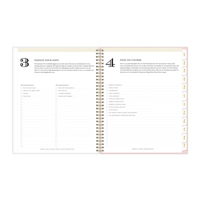 2026 Blue Sky Day Designer Coming Up Roses Blush 8.5" x 11"  Weekly & Monthly Planner, Plastic Cover, Multicolored (140092-26)