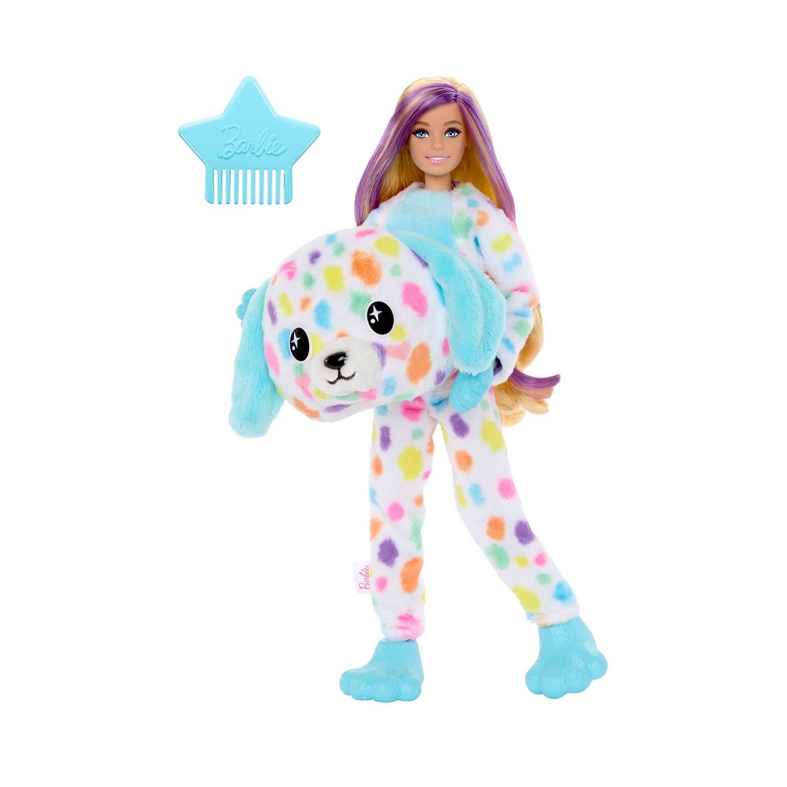 Mattel Barbie Cutie Reveal Doll Color Dream Series, Dalmatian Plush Costume (HRK41)