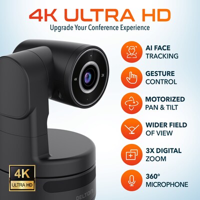 Delton C68 PTZ Ultra HD 4K Webcam, Black (DCAIC68PTZ)