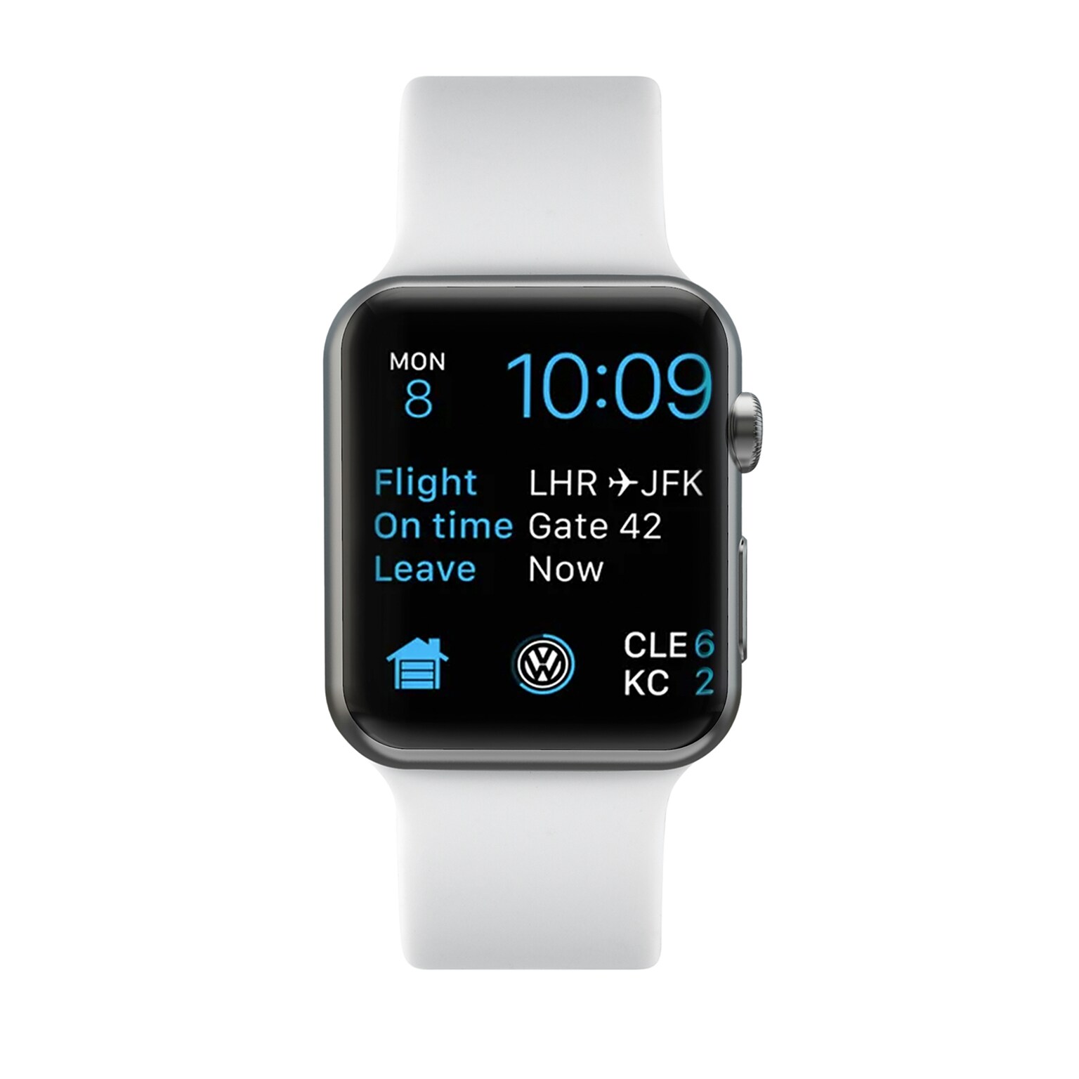 LAX Silicone Band for Apple Watch, White