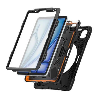 SaharaCase Raider-X Series Heavy Duty Case for iPad Air 11" (M3/M2), Scorpion Black (TB00423)