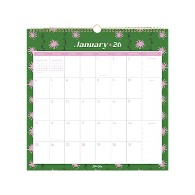 2026 Blue Sky Blue Sky 12 x 12 Monthly Wall Calendar, Gentry (154989)