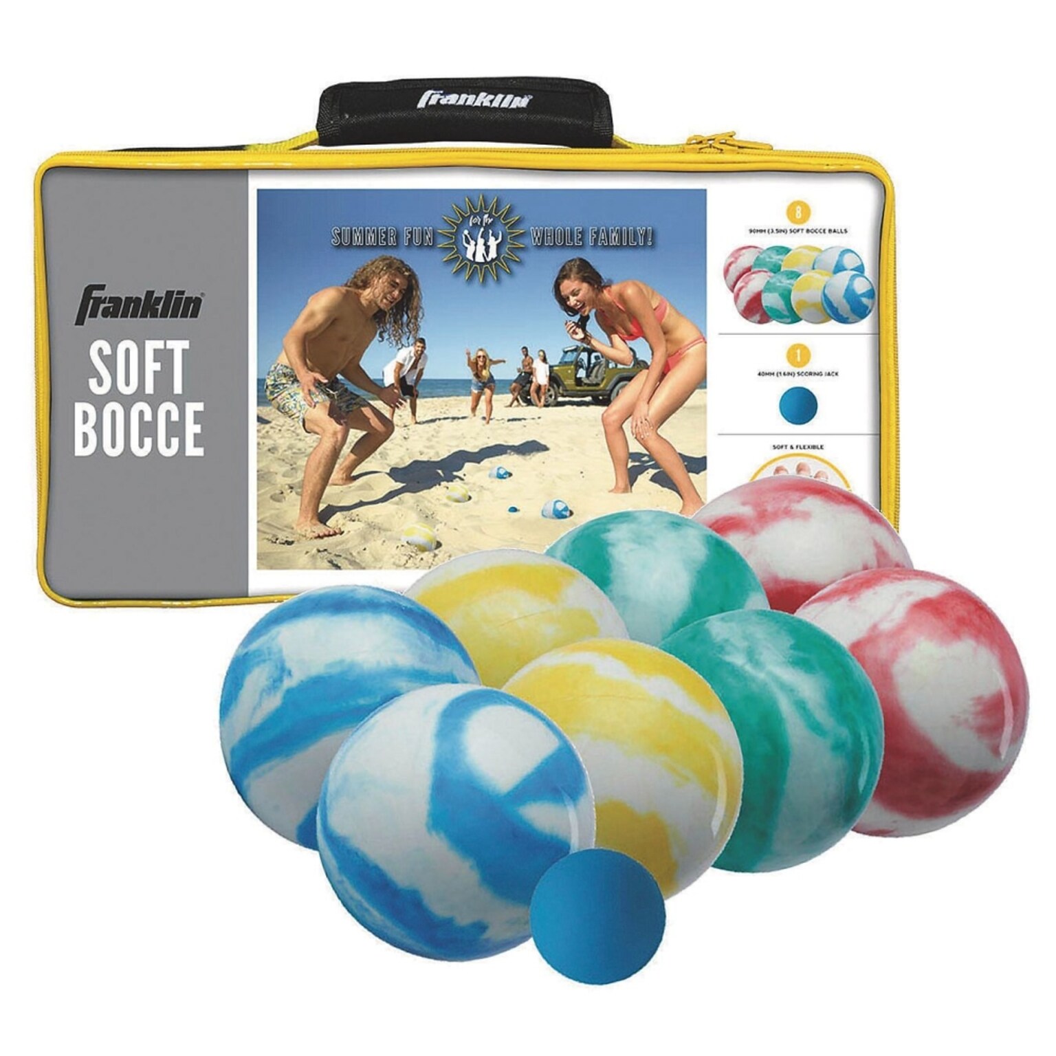 Franklin Soft Bocce Ball Game, Assorted Colors (W14009)