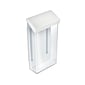Azar Outdoor Trifold Brochure Holder, 4" x 9", Clear/White Acrylic, 2/Pack (252961)