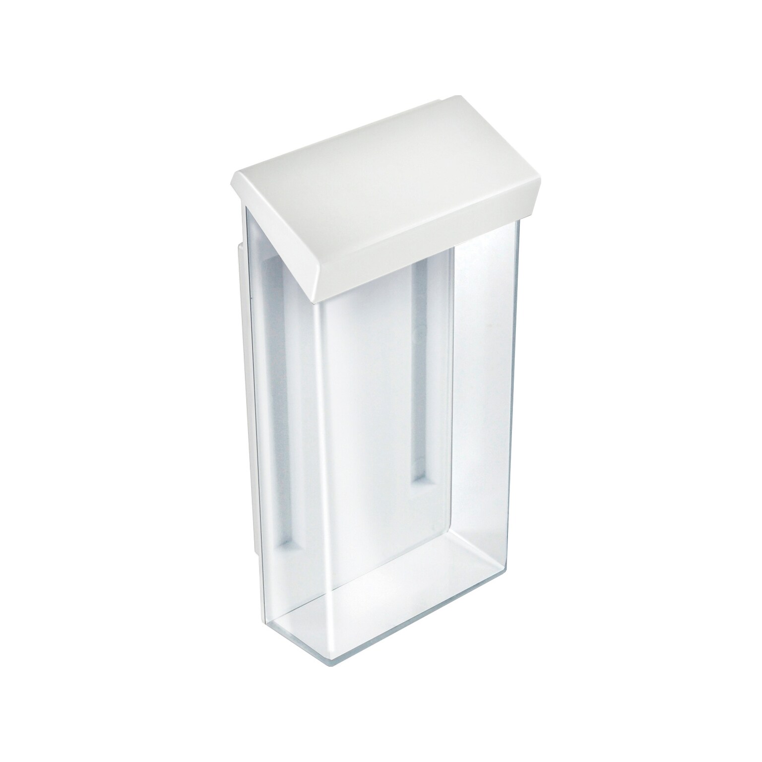 Azar Brochure Holder, 4 x 9, Vertical, Wall Mounted, Clear/White Acrylic, 2/Pack (252961)