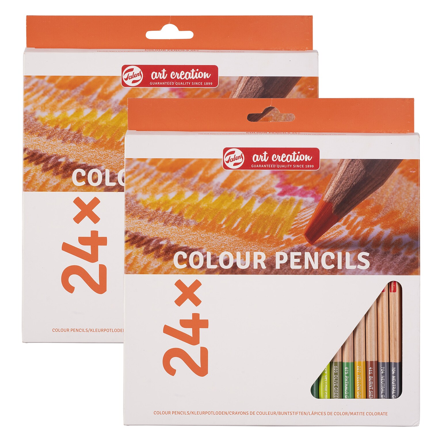 Talens Art Creation Professional Colored Pencils, Assorted Colors 24/Set, 2 Sets/Bundle (TLN9028024M-2)