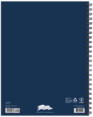 2026 Willow Creek Blue Floral 8.5 x 11  Weekly & Monthly Planner, Paperboard Cover (56707)