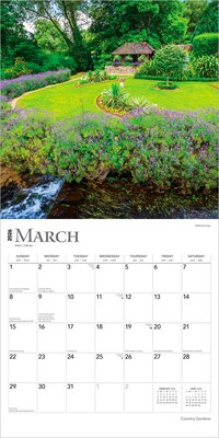 2026 BrownTrout Country Gardens 12" x 12" Monthly Wall Calendar (9798330703043)