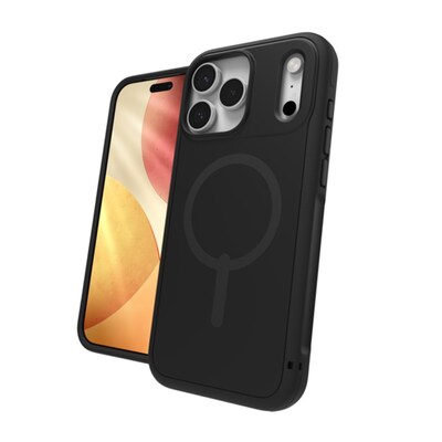 ZAGG Sedona Snap MagSafe Phone Case for iPhone 17 Pro Max, Shock Absorbing, Flood Black (702319095)