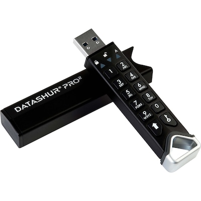 iStorage datAshur PRO2 512GB USB 3.2 Gen 1 Type-A Flash Drive, Black (IS-FL-DP2-256-512)