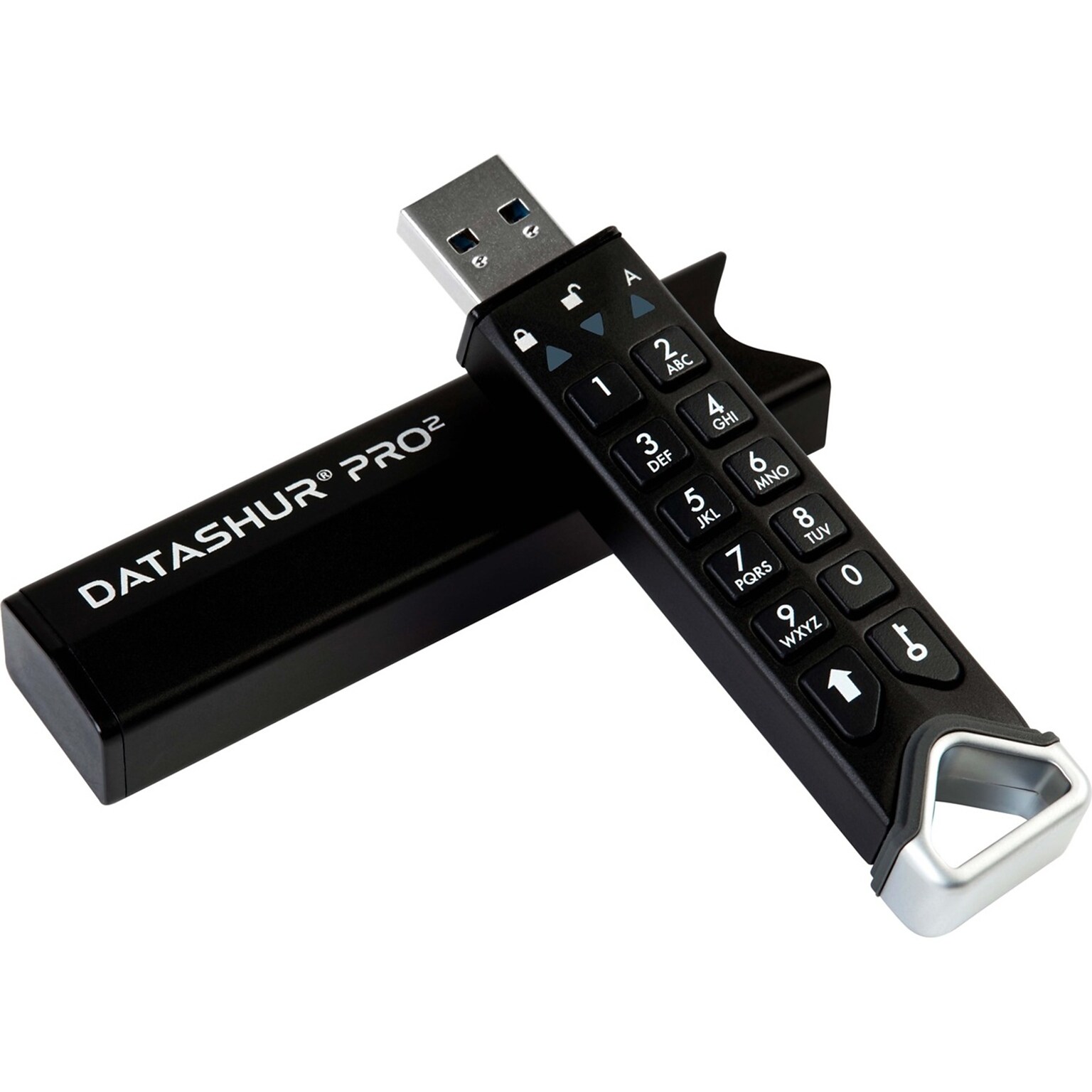 iStorage datAshur PRO2 512GB USB 3.2 Gen 1 Type-A Flash Drive, Black (IS-FL-DP2-256-512)
