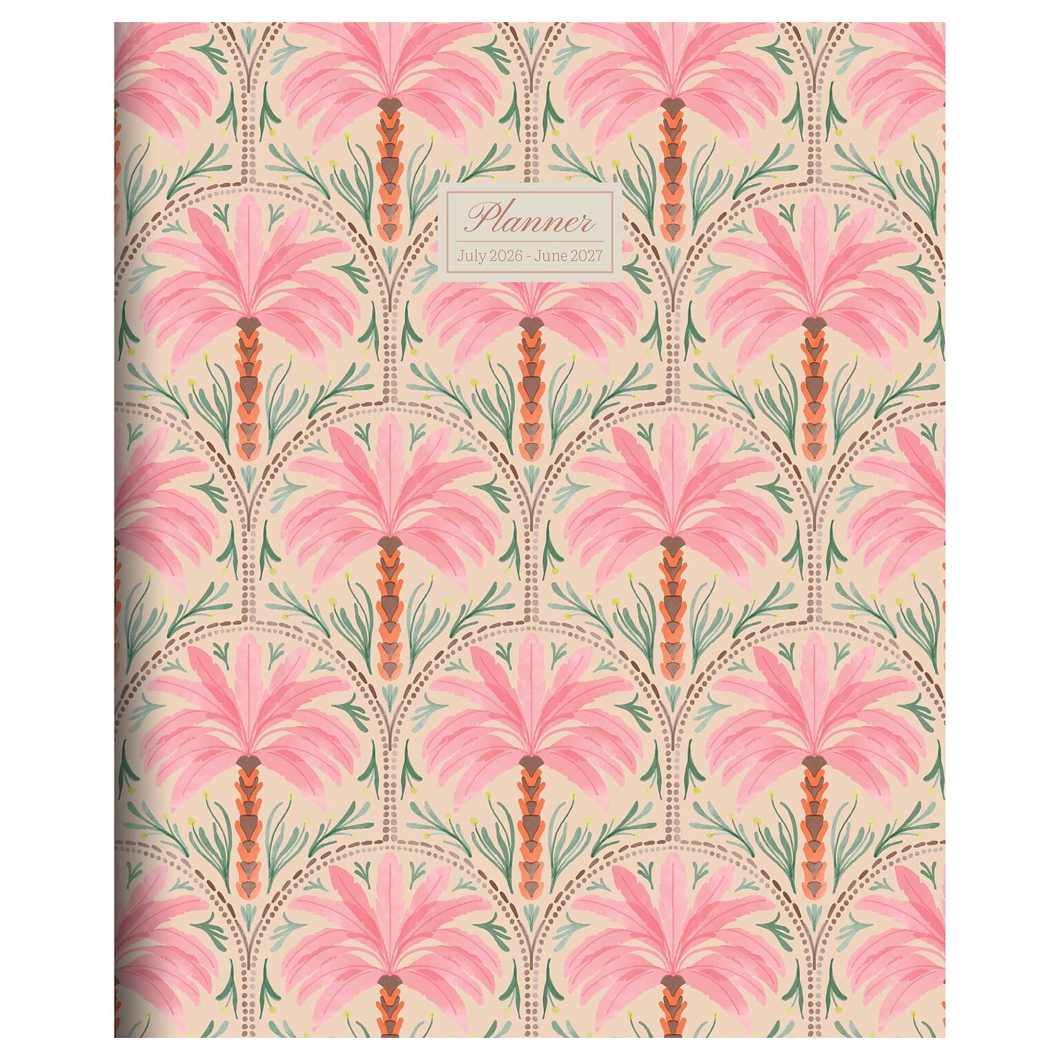 2026-2027 TF Publishing Exotic Palms 9 x 11 Academic Year Monthly Planner, Paperboard Cover (AY27-4510)