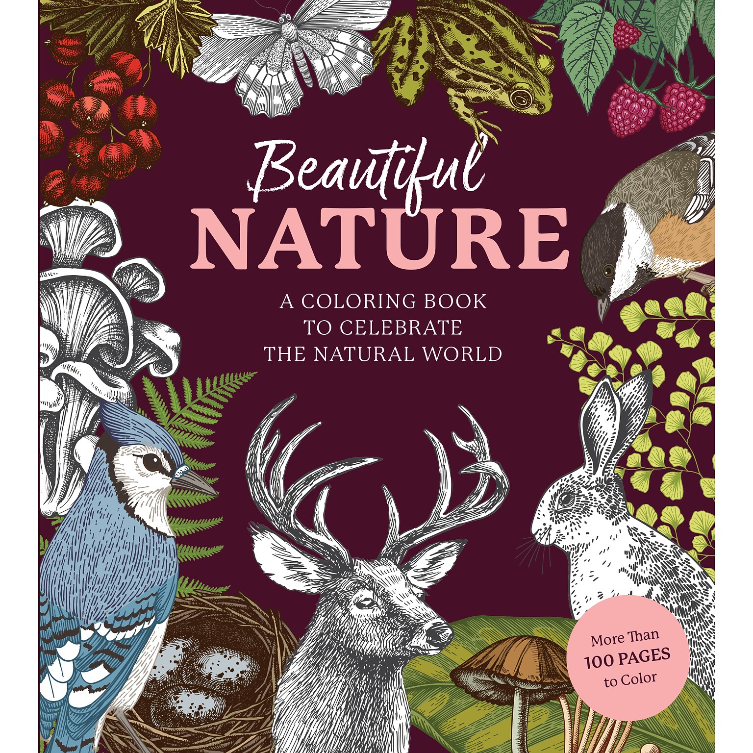 Quarto Beautiful Nature Coloring Book, 128 Pages (9780785843382)