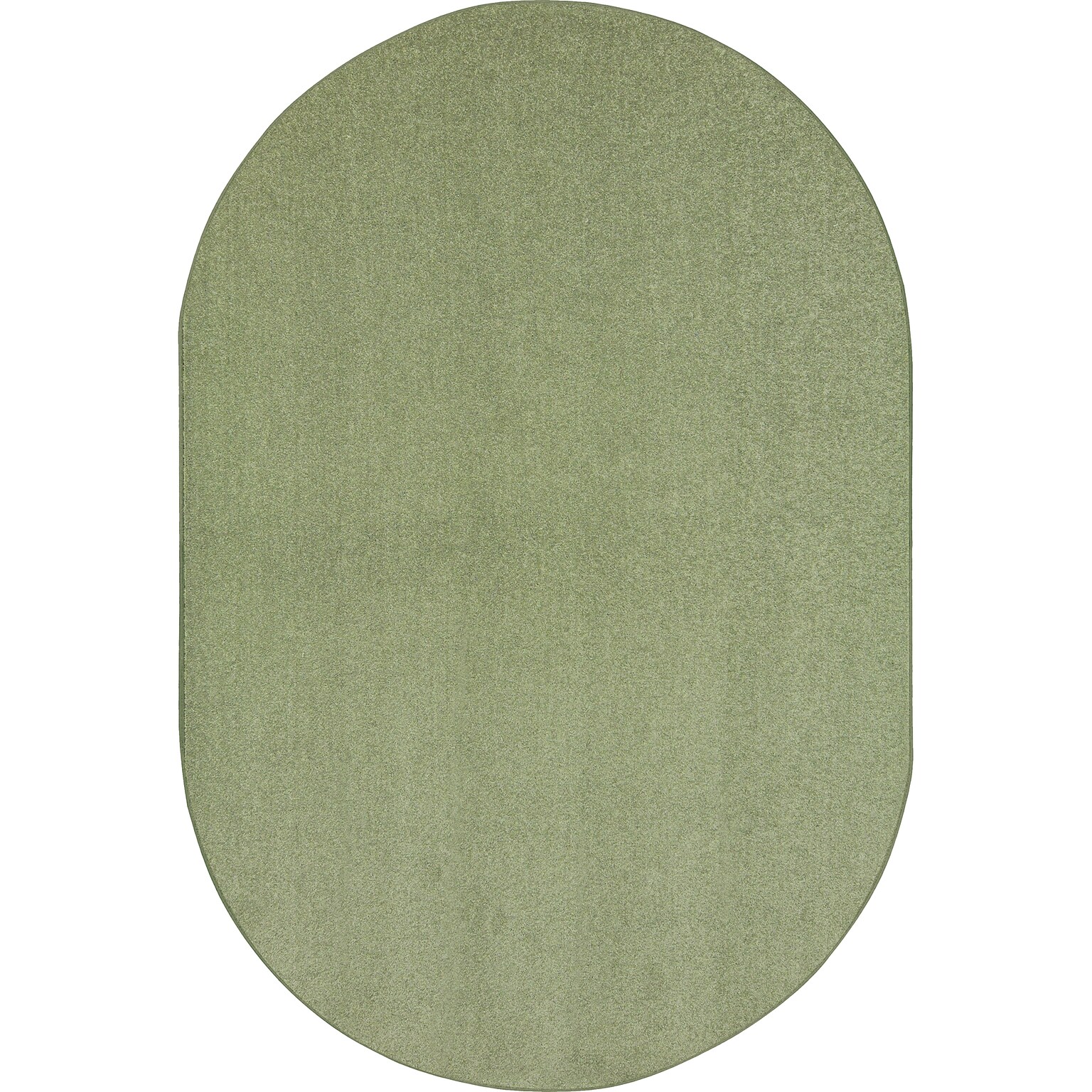 Joy Carpets Endurance Polyester 12 x 76 Oval Machine Tufted Rug, Sage (80SS-11)