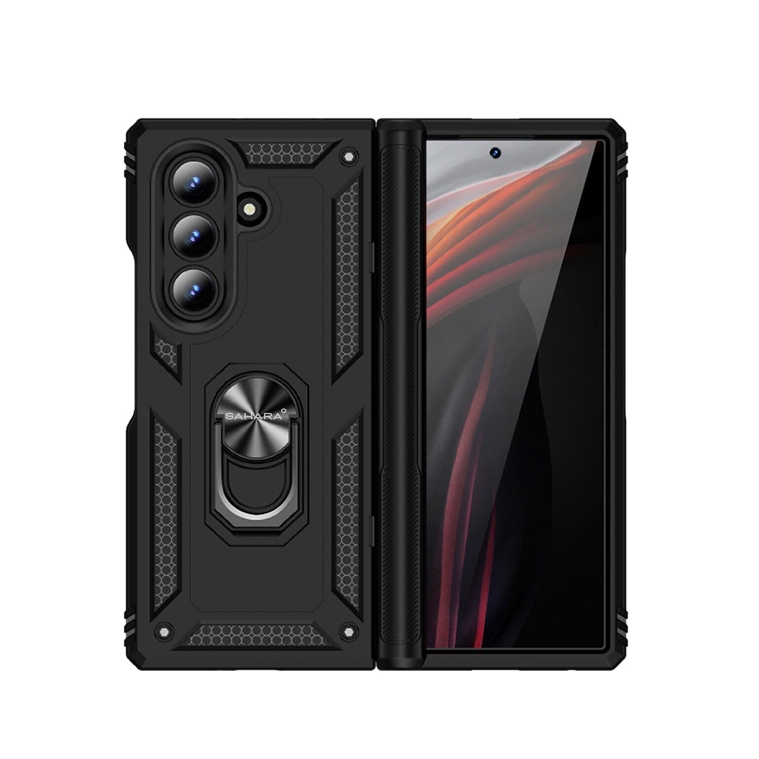 SaharaCase Raider Series Armor Pro Case for Galaxy Z Fold7, Scorpion Black (CP00882)