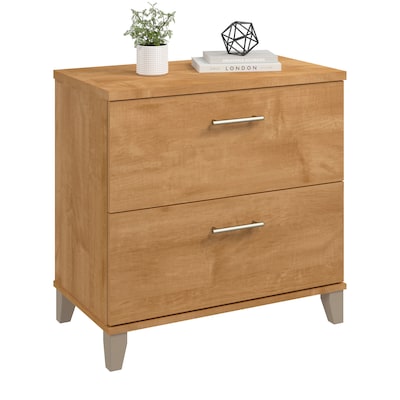 Bush Home Somerset 2 Drawer Lateral File Cabinet, Maple Cross (WC81480)