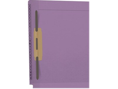 Medical Arts Press Kardex Match Reinforced End Tab File Folder, Straight Cut, Letter-Size, Lavender, 50/Box (F1180-LAV)