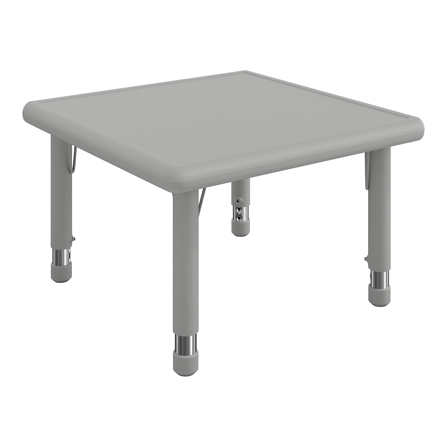 Flash Furniture Wren Square Activity Table, 24 x 24, Height Adjustable, Soft Gray (YUYCX0022SQRSGY)
