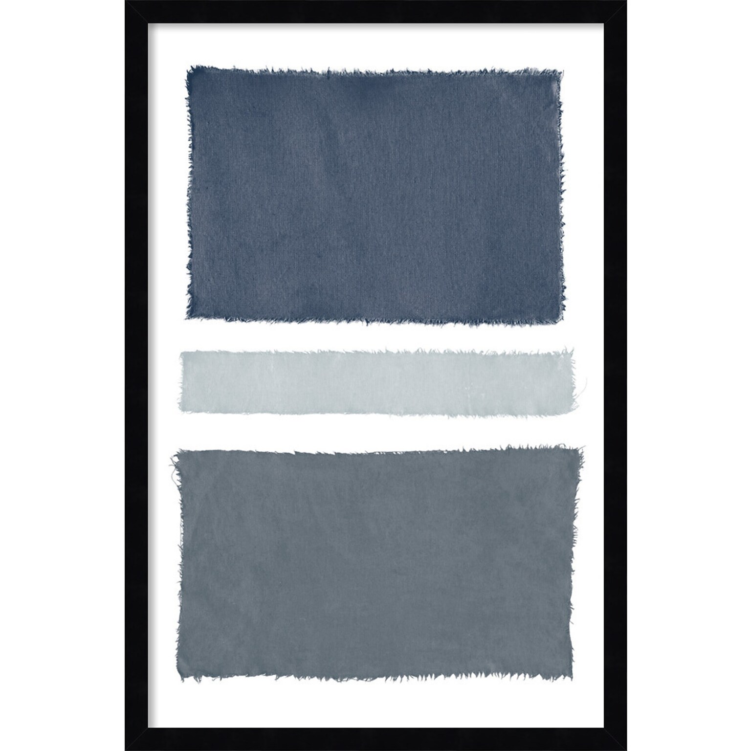 Amanti Art Painted Weaving V Gray by Piper Rhue Wood Framed Wall Art Print, 18 x 26 (A42675461062)