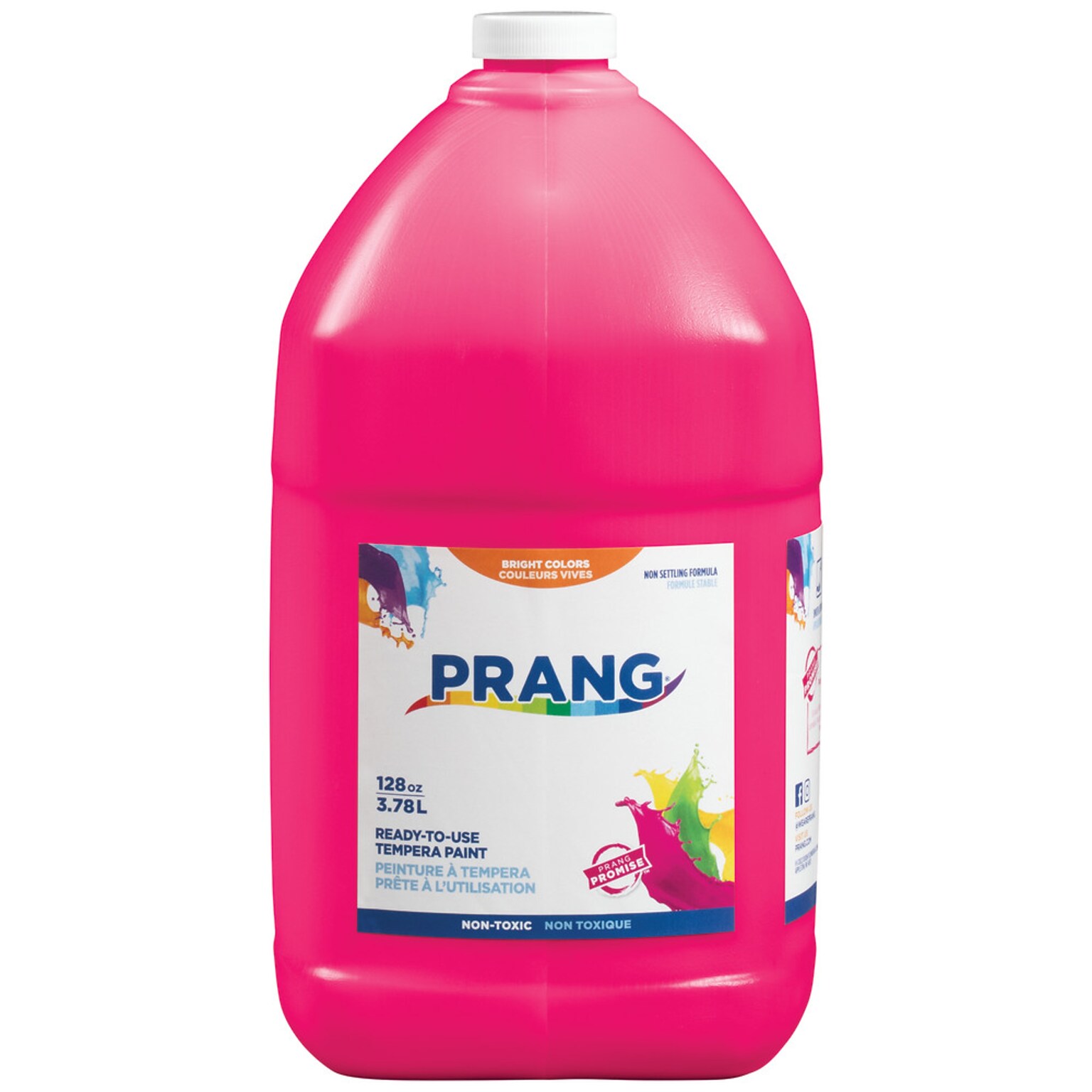 Prang Ready-to-Use Tempera Paint, Magenta, 128 oz. (DIX22818)