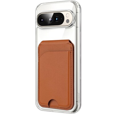 SaharaCase Venture MagSafe Phone Case for Google Pixel 9 Pro XL, Shock Absorbing, Clear/ Desert Brown (CP00614)