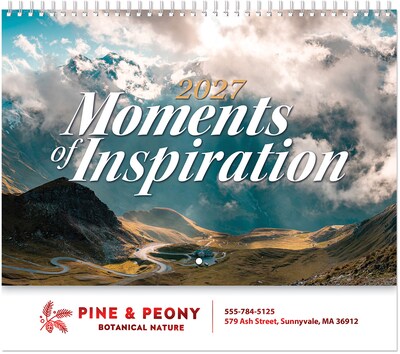 Custom Coronado Moments Inspir Wall Calendar Spiral