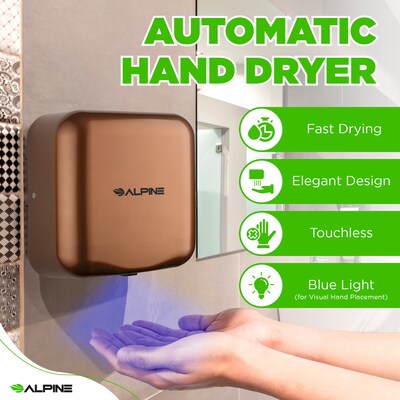 Alpine Industries Hemlock 110/120V Automatic Hand Dryer, Copper (400-10-COP)