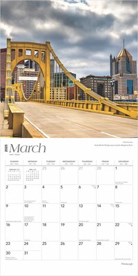 2025 BrownTrout Pittsburgh 12" x 12" Monthly Wall Calendar (9781975475543)
