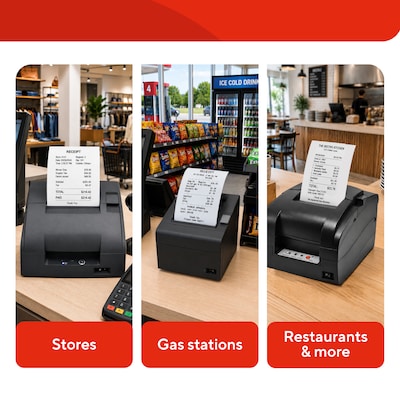 Staples Thermal Cash Register/POS Rolls, 1-Ply, 3 1/8" x 90', BPA Free, 72/Carton (18298-CC)
