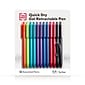 TRU RED™ Retractable Quick Dry Gel Pens, Fine Point, 0.5mm, Assorted, 12/Pack (TR54491)
