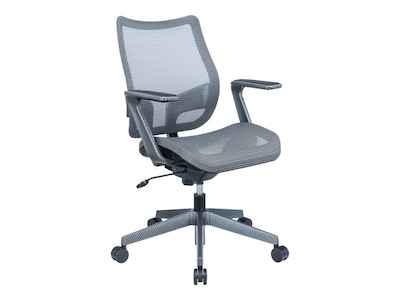 RAYNOR GROUP Sharper Image Ergonomic Mesh Swivel Task Chair, Gray (SI-100-GRY)