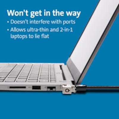 Kensington Slim NanoSaver 2.0 Keyed Laptop Lock (K63388WW)