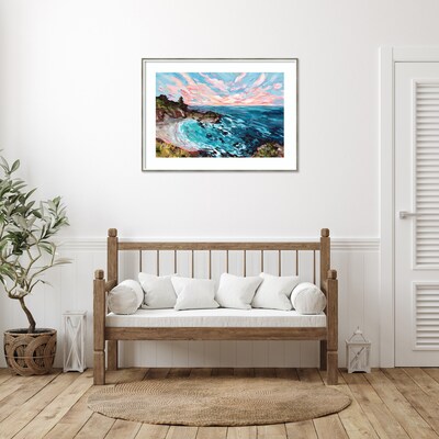 Amanti Art Big Sur by Emily Kenney Wood Framed Wall Art Print, 41 x 30 (A42677158402)