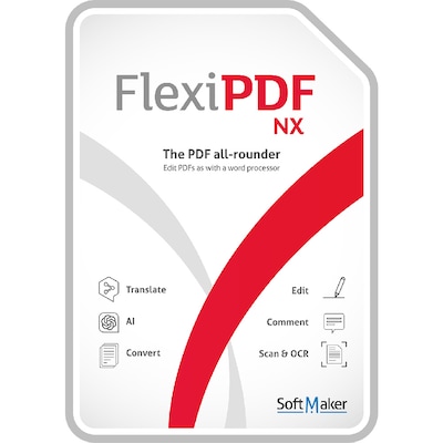 Advanquest SoftMaker FlexiPDF NX for 3 Users, Windows, Download (BIN322800V007)