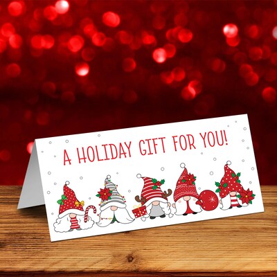 Great Papers! Gnome Holiday Money Cards Stationary Kit, 12/Pack (2025048)