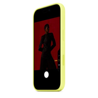 Apple Silicone MagSafe Phone Case for iPhone 17 Pro, Neon Yellow (MGFF4ZM/A)