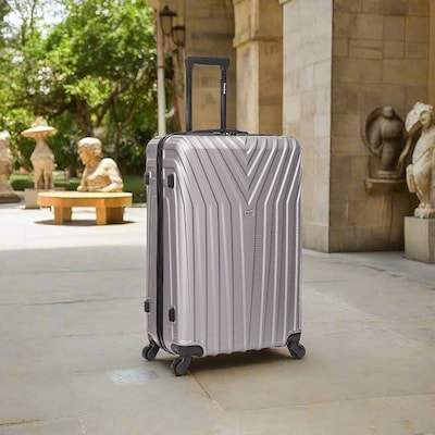 InUSA Vasty 30.31" Hardside Suitcase, 4-Wheeled Spinner, TSA Checkpoint Friendly, Grey (IUVAS00L-GRE)