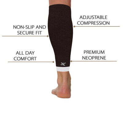 Extreme Fit Nylon Calf Sleeve, Small/Medium, 3 Pairs/Pack (BUN-KORCS-M-924)