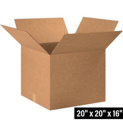 20 x 20 x 16 Shipping Boxes, 32 ECT, 15/Bundle (202016)