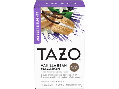 Tazo Vanilla Bean Macaron Black Tea Bags, 15/Box (67821469)