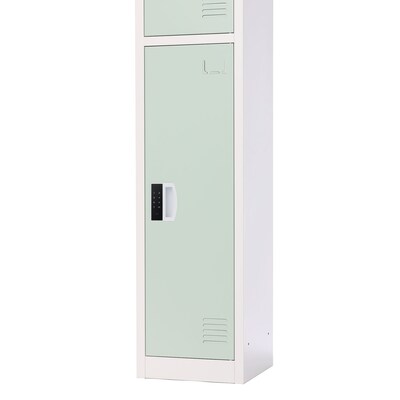 AdirOffice 72"H Single Tier Misty Green Storage Locker (ADI629-201-MGRN-DL)