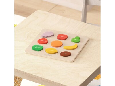 Flash Furniture Bright Beginnings STEM Fruit Shapes Puzzle Board (MK-MK00620-GG)