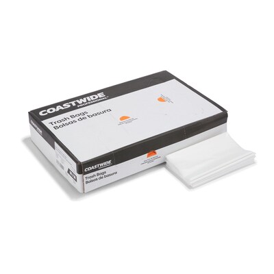 Coastwide Professional™ 30-33 Gal. Trash Bags, Low Density, 0.9 Mil, Clear, 150/Carton (CW22339)