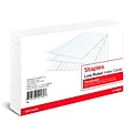 Staples™ 4 x 6 Index Cards, Lined, White, 100/Pack (TR50985)